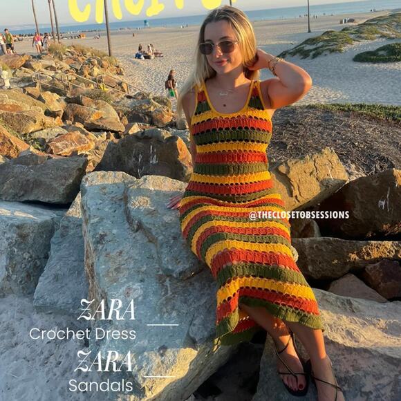 ZARA Sleeveless Knit Dress NWT - Picture 1 of 16